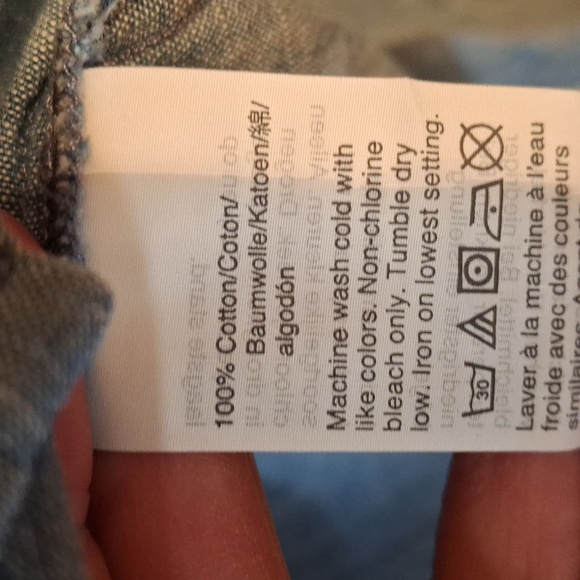 J Crew Denim Tie Waist Button Down Shirt size Small - Picture 5 of 5